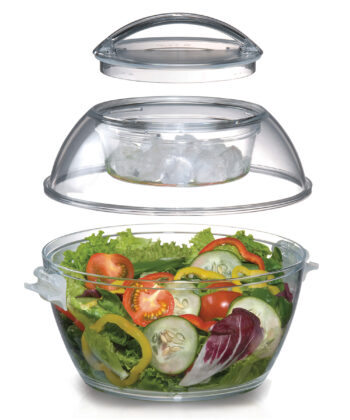 Prodyne Iced Up™ Salad To Go™ showing separate pieces
