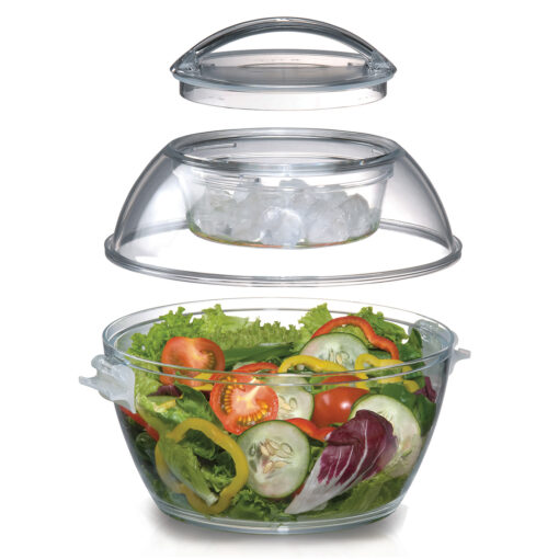 Prodyne Iced Up™ Salad To Go™ showing separate pieces