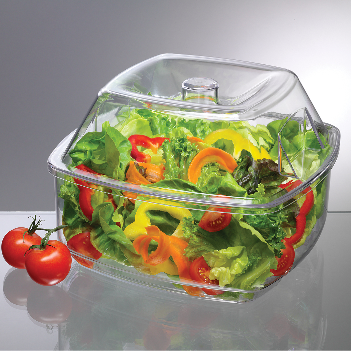 Prodyne Flip-Lid Salad On Ice™ with closed lid