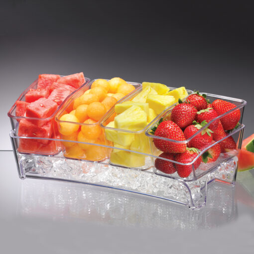 Prodyne Condiment Bar on Ice with fruit