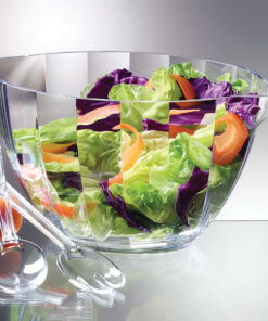 Prodyne ILLUSIONS ACRYLIC PUNCH & SALAD BOWL COMBO SET with salad