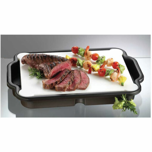 MULTI-USE CLEAN FOOD PREP & CARRY SYSTEM with steaks