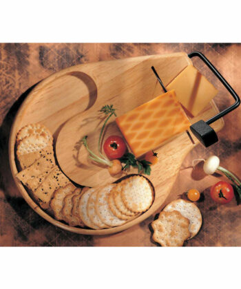 BEECHWOOD Slicer/server tray with recessed cracker well