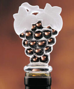 Acrylic grape cluster wine bottle stopper