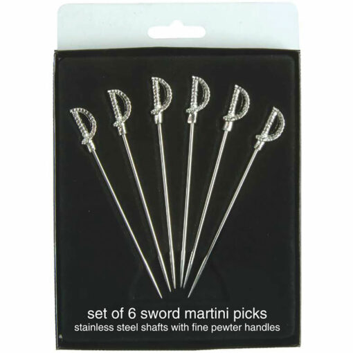Miniture swords stainless steel martini picks