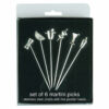 Happy Hour stainless steel martini picks