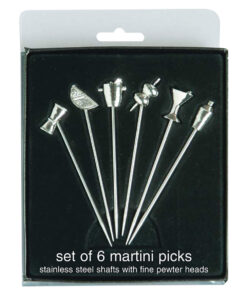 Happy Hour stainless steel martini picks