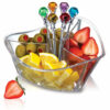 Clear Bowl with Colorful Diamond Head Picks