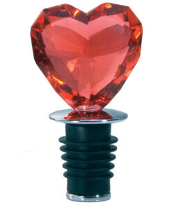 Heart Bottle Stoppers in red