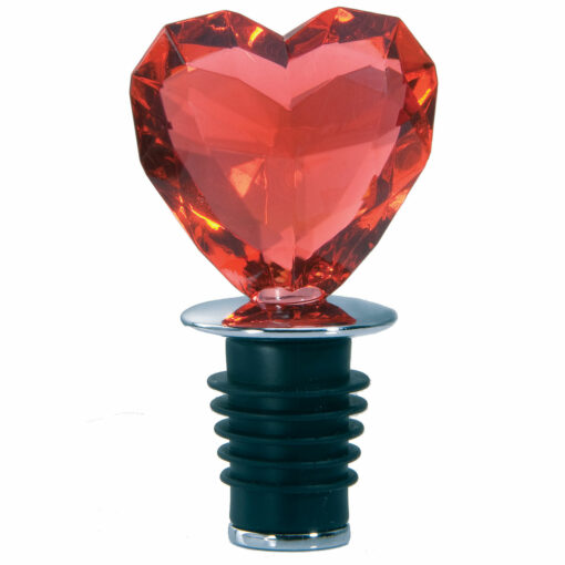 Heart Bottle Stoppers in red