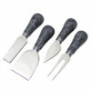 FROMA black marble polished handled cheese knives