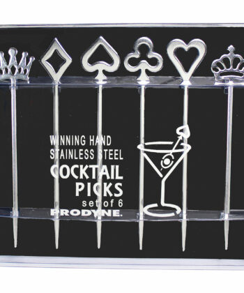 Winning Hand Stainless Steel Cocktail Picks