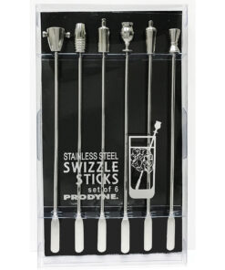 Legacy Stainless Steel Swizzle Sticks in packaging