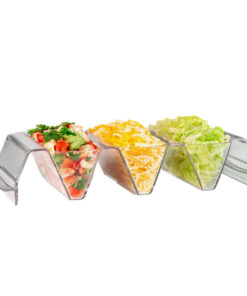 Taco Time tray with taco toppings