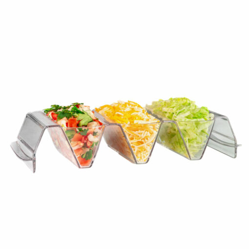 Taco Time tray with taco toppings