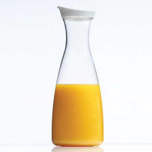 Acrylic Juice Jar, 36 oz with White Lid