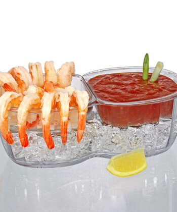 Duo Dips On Ice with Shrimp and Cocktail Sauce