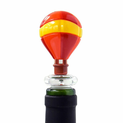 Hot Air Balloon Bottle Stopper - Orange