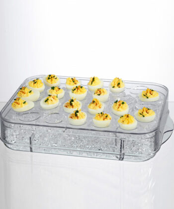 Chiller Tray Charcuterie On Ice and Deviled Eggs On Ice