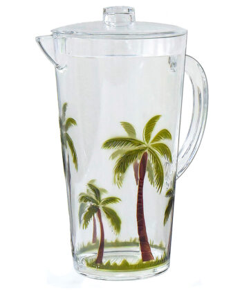 Palm Tree Acrylic Pitcher